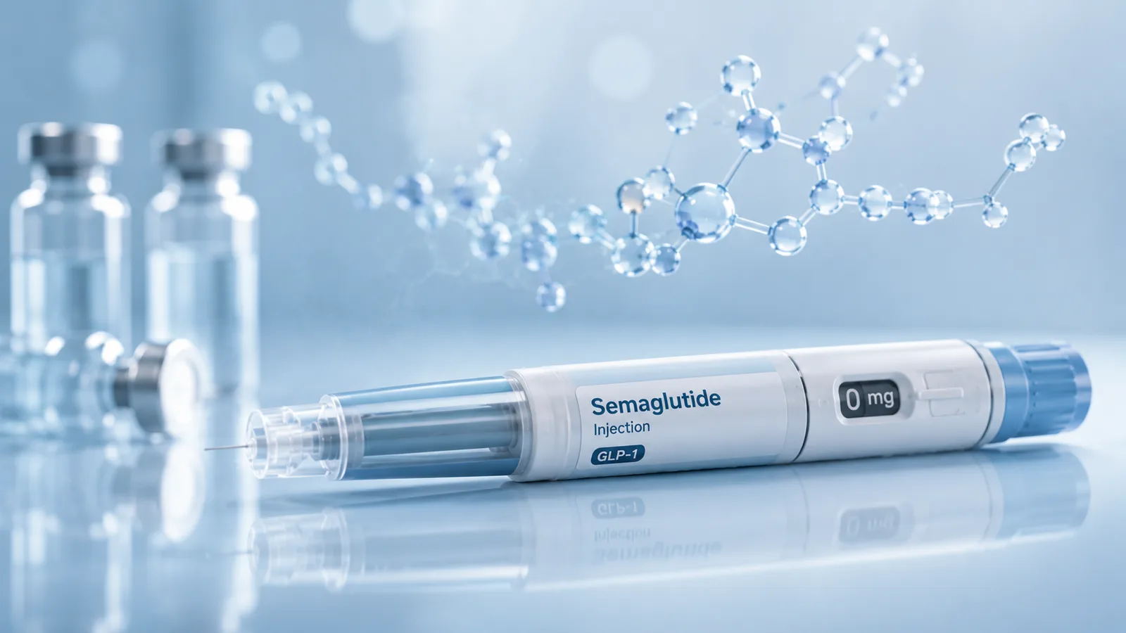 Semaglutide GLP-1 injection pen used for medically supervised weight loss in Dallas